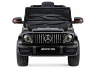 Mercedes AMG G 63 – elektrinis vaikiškas juodas automobilis