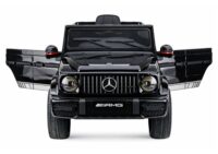 Mercedes AMG G 63 – elektrinis vaikiškas juodas automobilis