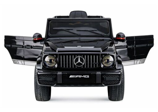 Mercedes AMG G 63 – elektrinis vaikiškas juodas automobilis