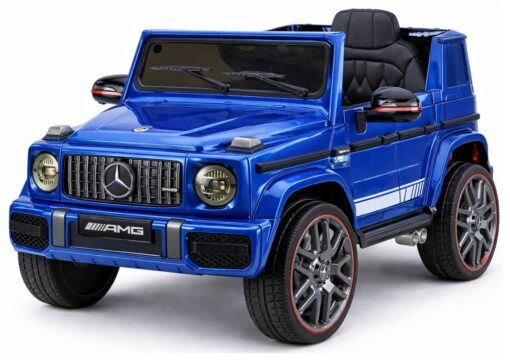 Mercedes AMG G 63 – elektrinis vaikiškas mėlynas automobilis