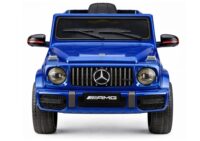 Mercedes AMG G 63 – elektrinis vaikiškas mėlynas automobilis