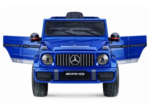 Mercedes AMG G 63 – elektrinis vaikiškas mėlynas automobilis