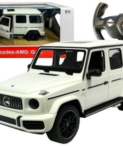 Mercedes G63 RASTAR 1:14 – baltas nuotolinio valdymo bekelės automobilis (2.4G)