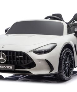 Mercedes GT63 AMG DK‑GT63 24V – elektrinis vaikiškas baltas automobilis