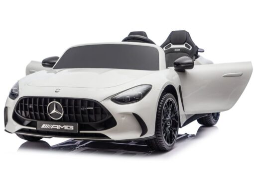 Mercedes GT63 AMG DK‑GT63 24V – elektrinis vaikiškas baltas automobilis