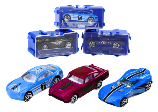 Metaliniai automobiliai lagamine 16 vnt