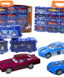 Metaliniai automobiliai lagamine 16 vnt