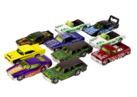 Metaliniai sportiniai automobiliai 1:64 10 vnt