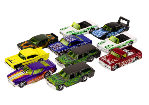 Metaliniai sportiniai automobiliai 1:64 10 vnt