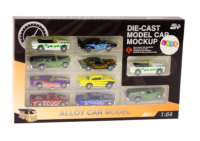 Metaliniai sportiniai automobiliai 1:64 10 vnt
