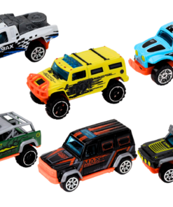 Metaliniai visureigiai automobiliai 1:64 6 vnt