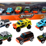 Metaliniai visureigiai automobiliai 1:64 6 vnt