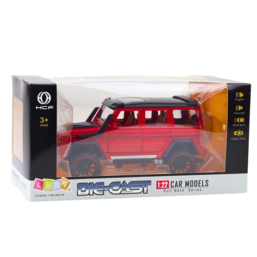 Metalinis 1:22 bekelės automobilis su pavara