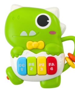 Mini dinozauro pianinas su šviesomis