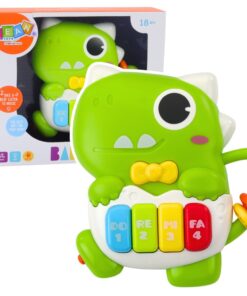 Mini dinozauro pianinas su šviesomis