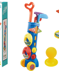 Mini golfo rinkinys vaikams su vežimėliu