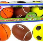 Minkštų sporto kamuolių rinkinys 3in1 – futbolas