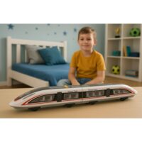 Modernus Fuxing Trains keleivinis traukinys su šviesomis ir garsais