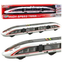 Modernus Fuxing Trains keleivinis traukinys su šviesomis ir garsais