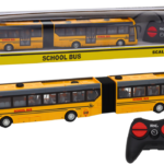 Mokyklinis RC autobusas geltonas lankstus
