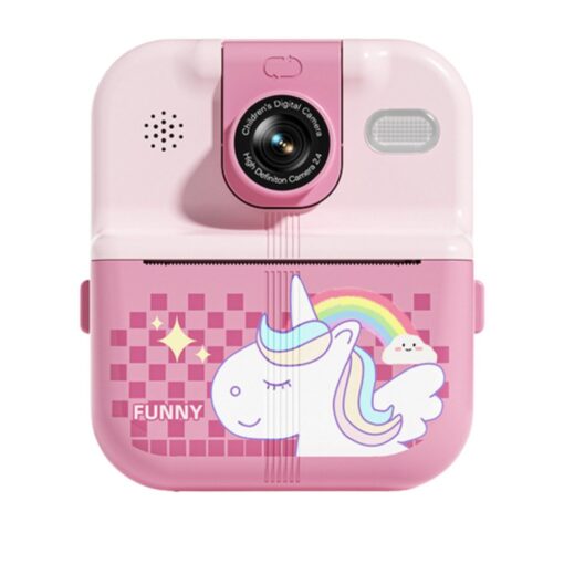 Momentinis fotoaparatas su terminiu spausdintuvu „Unicorn Pink“