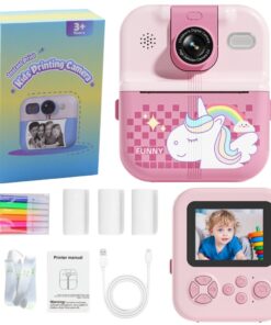 Momentinis fotoaparatas su terminiu spausdintuvu „Unicorn Pink“