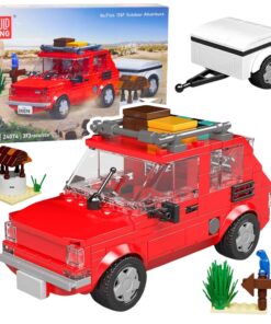 Mould King Fiat 126p su priekaba 1:24 – 393 detalių konstruktorius