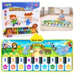 Muzikinis zoologijos sodo pianino kilimėlis