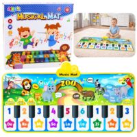 Muzikinis zoologijos sodo pianino kilimėlis