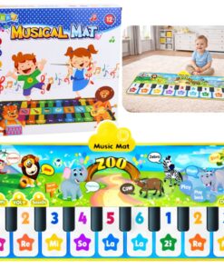 Muzikinis zoologijos sodo pianino kilimėlis