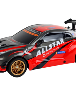 Nuotolinis sportinis automobilis raudonas