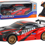 Nuotolinis sportinis automobilis raudonas