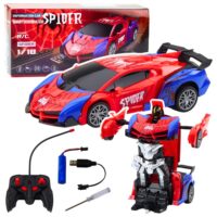 Nuotoliniu būdu valdomas 2in1 „Spider“ automobilis–robotas