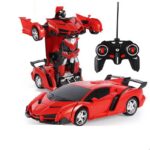 Nuotoliniu būdu valdomas Auto Robot Transformer 2in1 – raudona