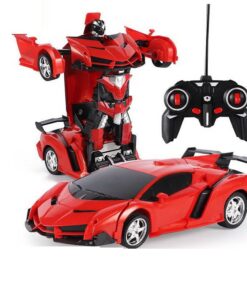 Nuotoliniu būdu valdomas Auto Robot Transformer 2in1 – raudona