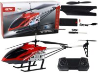 Nuotoliniu būdu valdomas RC sraigtasparnis 70 cm – raudonas