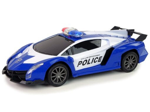 Nuotoliniu būdu valdomas policijos lenktyninis automobilis 1:16