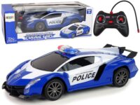 Nuotoliniu būdu valdomas policijos lenktyninis automobilis 1:16