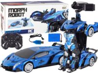 Nuotoliniu būdu valdomas transformuojamas automobilis-robotas 1:10