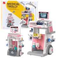 Odontologo rinkinys su medicininiu vežimėliu