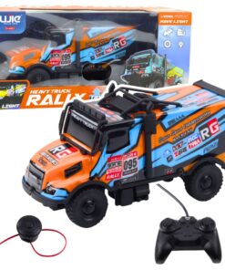Oranžinis 2.4G RC sunkvežimis su LED