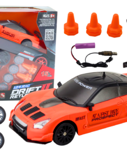 Oranžinis R/C sportinis automobilis 1:24