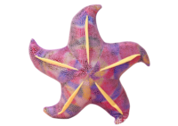 Pliušinė jūrų žvaigždė violetinė 45 cm