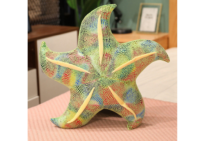 Pliušinė jūrų žvaigždė žalia 20 cm