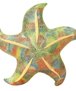 Pliušinė jūrų žvaigždė žalia 45 cm