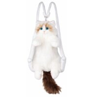 Pliušinė katino kuprinė 50cm
