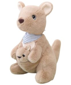 Pliušinė kengūra su mažyliu 22 cm