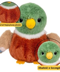 Pliušinė margaspalvė antelė su pakabuku 12 cm