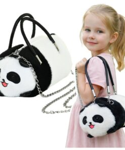 Pliušinė panda rankinė su grandinėle 20 cm