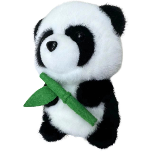 Pliušinė panda su bambuku 18 cm